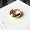 3Pcs Gold Color Silver Color Metal Minimalist Glossy Wide Open Rings Geometric Finger Rings for Women Men Jewelry - Image 7
