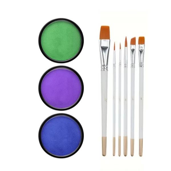 30G Water Solubility Monochromatic Body Paint Black And White Makeup Face Paint Halloween Party Waterproof Makeup Body Painting - Image 13