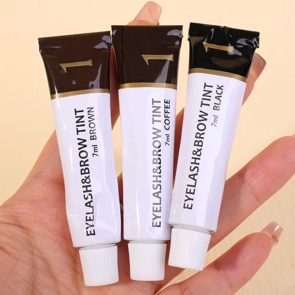 Fast Eyebrow Tint Kit Black Brown 2 in 1 Eyebrow Gel Lash Lift Tint Professional Semi-Permanent Waterproof Brow Enhancer Makeup - Image 5