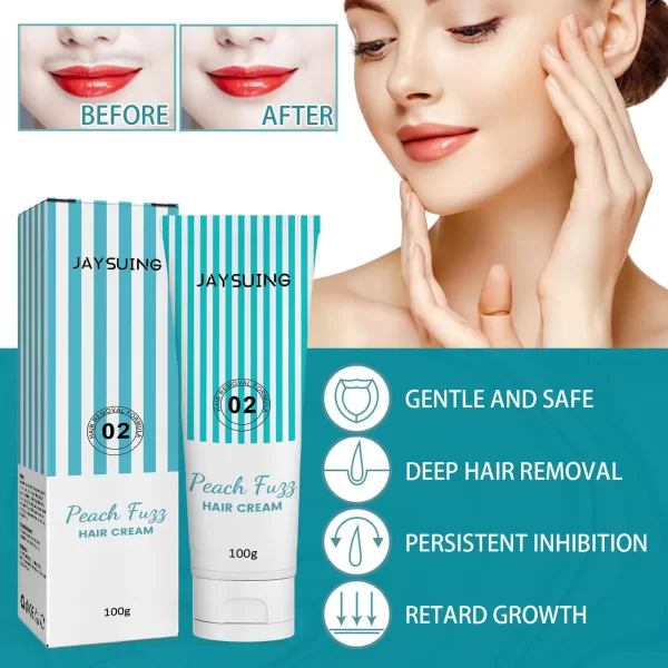 100ml Hair Removal Facial Gentle Soothing Hair Removing Ointment Sensitive Depilatory Cream Long-lasting And Silky Hair Removal - Image 6