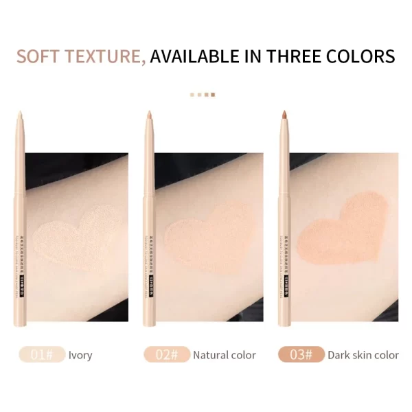 Full Cover Concealer Cover Stick Pencil Conceal Spot Blemish Cream Foundation Waterproof Eyebrow Contouring Makeup Tool Cosmetic - Image 6