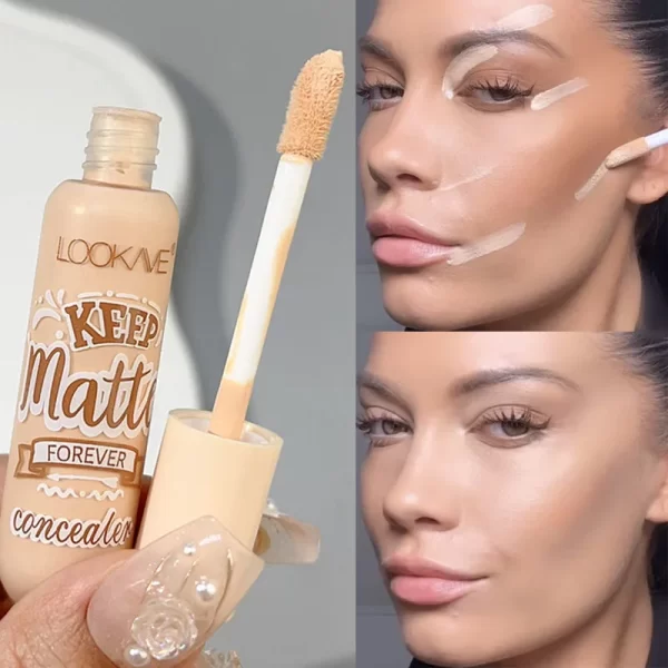 Waterproof Matte Liquid Concealer Cream Makeup Moisturizing Cover Acne Dark Circles Foundation Modify Face Contouring Cosmetics - Image 3