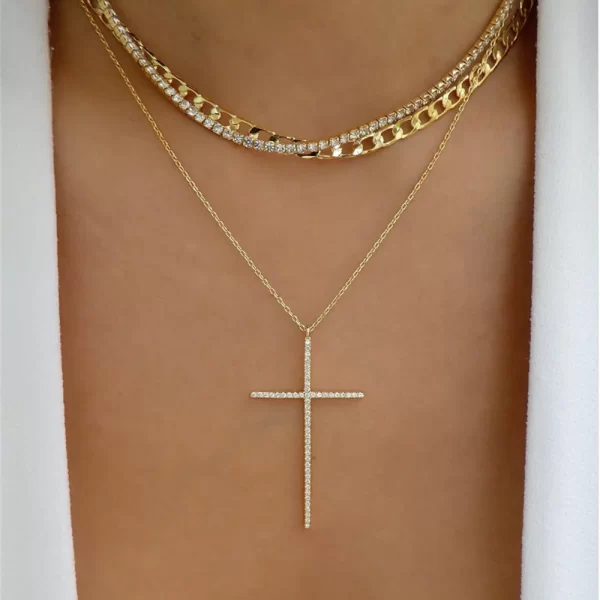 Vintage Fashion Punk Thick Chain Head Coin Lock Pendant Necklace For Women Female Multilevel Gold-plate Hip Hop Jewelry Gfit - Image 11