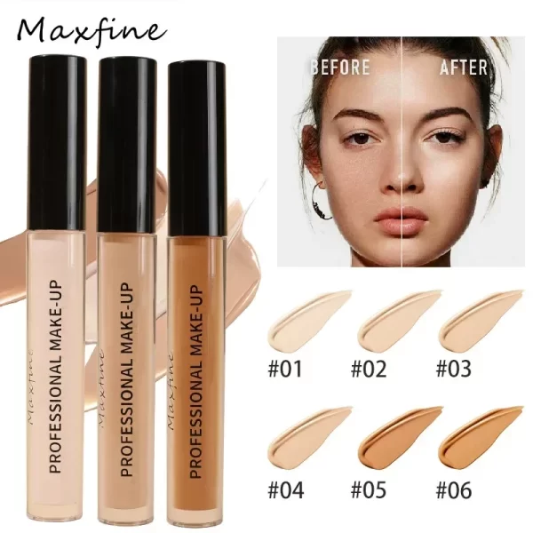 6-color Concealer Long Lasting Moisturizing Oil Control High Coverage Foundation Natural Makeup Liquid Matte Contour Highlighter - Image 2