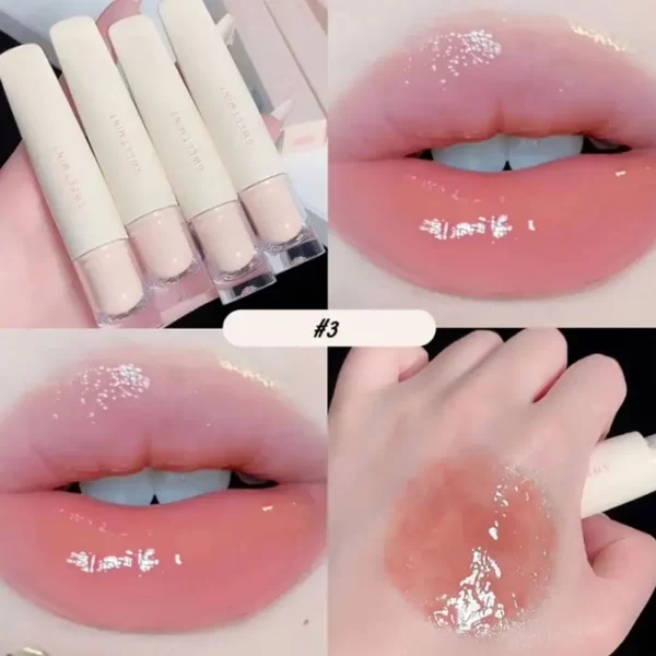 Sweet Mint Jelly Lip Glaze Non-stick Lip Tint Lasting Cosmetic Liquid Lip Moisturizing Crystal Lipstick Korean Glass Gloss - Image 7