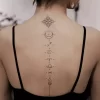 Sexy Alphabet English Long Line Waterproof Fake Tattoo Stickers For Women Back Water Transfer Temporary Tattos Party Decal - Image 8