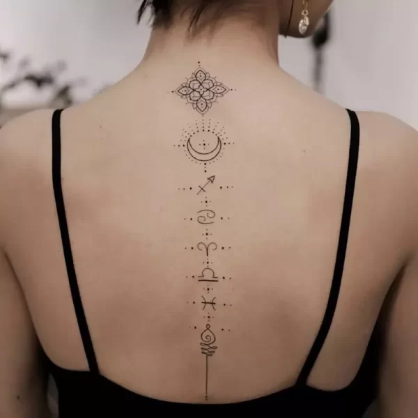Sexy Alphabet English Long Line Waterproof Fake Tattoo Stickers For Women Back Water Transfer Temporary Tattos Party Decal - Image 8