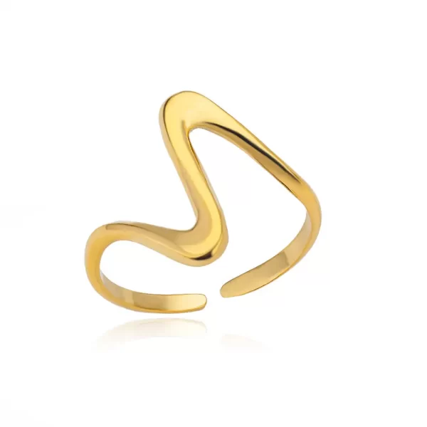 Stainless Steel Rings for Women Waterproof Open Gold Color Ring Wedding Couple Band Jewelry Gifts Free Shipping Items anillos - Image 12