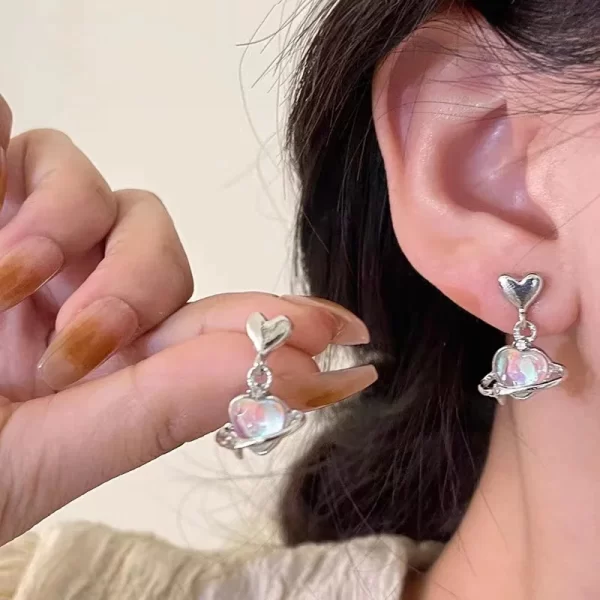 Irregular Heart Tassel Star Earrings Women Design Senior Sense of Fashion Personality Earring 2023 Y2K Trendy Party Jewelry Gift - Image 10