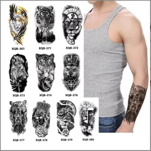 Waterproof Tattoo Stickers Body Small Arm Tattoo Stickers Animal Totem Men And Women Universal  Gift Decoration