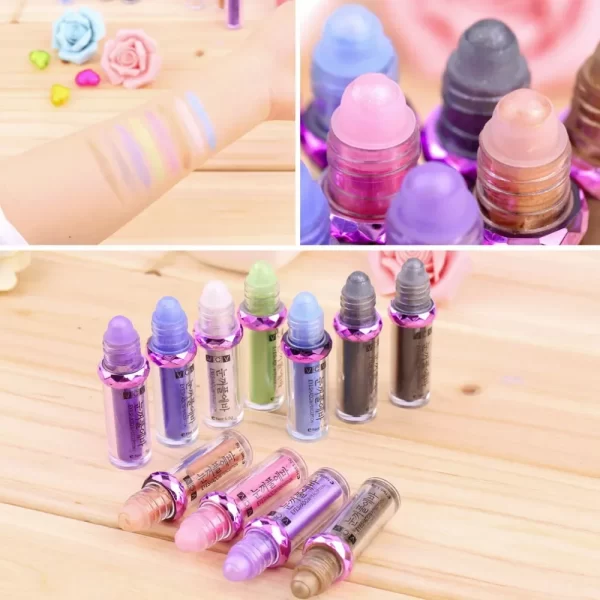 Roller beads Glitter Eyeshadow Make Up Diamond Eye Glitter Powder Waterpoof Makeup Eye Shadow Crystal Shiny Cosmetics For Women - Image 3