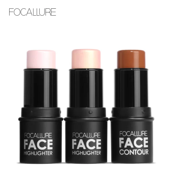 Wholesale FOCALLURE Bronzer Highlighter Stick Waterproof Body Face Contour Corrector Illuminator Cream For Women's Makeup - Image 2