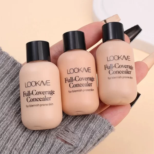 Not Easy Smudged Foundation Cream Multiple Colors Waterproof Covering Concealer Long Lasting Liquid Shadows Korean Cosmetics - Image 5