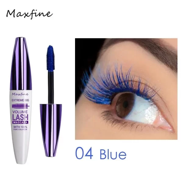 5d Three-dimensional Mascara Purple Blue White Multi-color Mascara Base Long-lasting Non-smudge Long-lasting Curling Shaping Mas - Image 10
