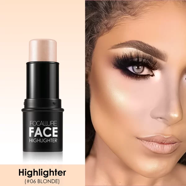 Wholesale FOCALLURE Bronzer Highlighter Stick Waterproof Body Face Contour Corrector Illuminator Cream For Women's Makeup - Image 17