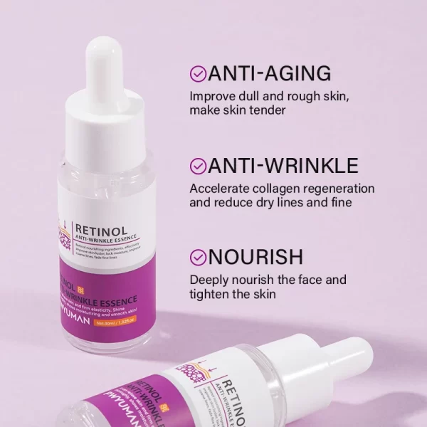 Retinol Aging Removes Wrinkles Serum Pore Shrinking Serum Whitening Moisturizing Serum Pigment Spots Remove Face Firming Oil - Image 6