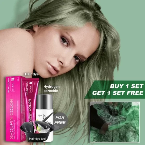 Damage-Free Permanent Hair Color Dye Set DIY Hair Coloring Kit brown hot pink hair dye color for gray hair coverage Styling Tool - Image 8