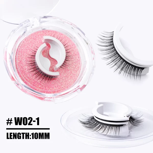 1Pair Reusable Self-Adhesive False Eyelashes Full Strip Eyelash Glue-Free 3 Seconds To Wear Lashes Extension Beauty Supplies - Image 7