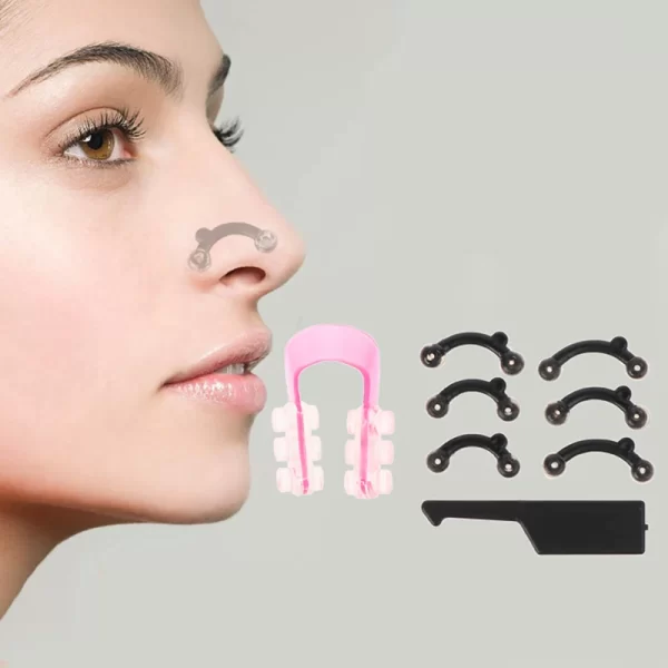6Pcs/Set Beauty Nose Up Lifting Bridge Shaper Massage Tool No Pain Nose Shaping Clip Clipper Women Girl Massager 3 Size - Image 11