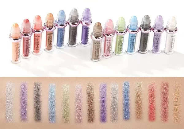 Roller beads Glitter Eyeshadow Make Up Diamond Eye Glitter Powder Waterpoof Makeup Eye Shadow Crystal Shiny Cosmetics For Women - Image 2