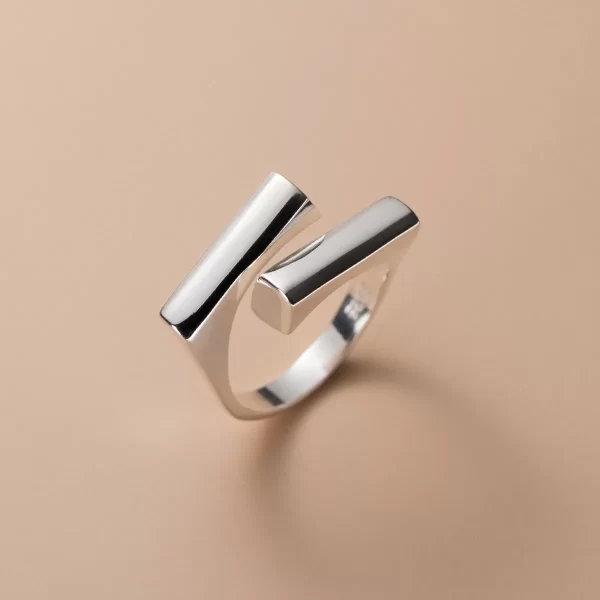 Stainless Steel Simple Smooth Metal Heart Rings For Women Men Y2K Trendy Open Ring Korean Elegant Party Jewelry Couple Gifts - Image 9