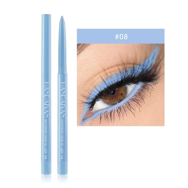 Sexy Purple Waterproof Matte Eye Cosmetics EyeLiner Pencil Long Lasting Women Fashion Pink Black Eye Charming Eye Liner Pencil - Image 7
