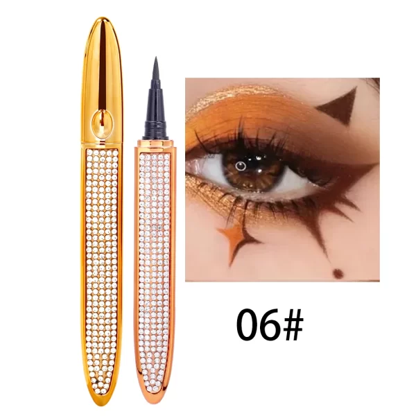 2 In 1 Self Adhesive Eyelashes Eyeliner Pencil Long Lasting No Glue Non Magnetic Quick Drying Eyelashes Sticking  Eye Liner Pen - Image 12
