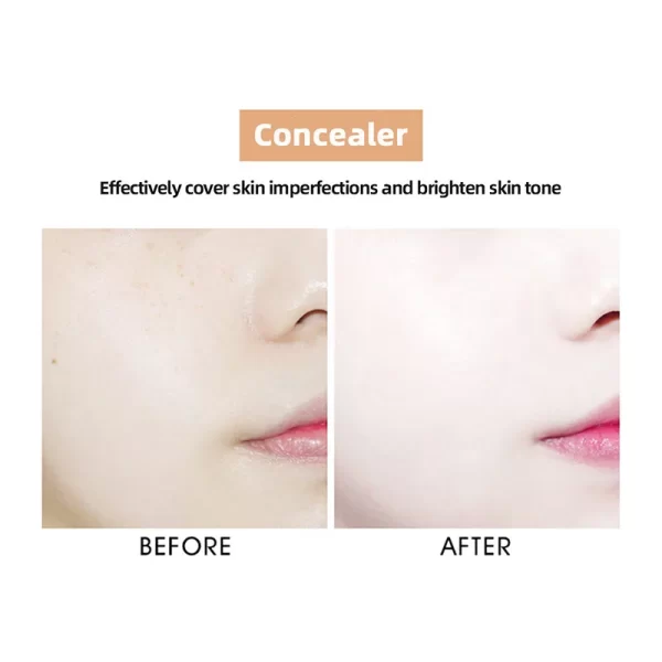 Not Easy Smudged Foundation Cream Multiple Colors Waterproof Covering Concealer Long Lasting Liquid Shadows Korean Cosmetics - Image 2