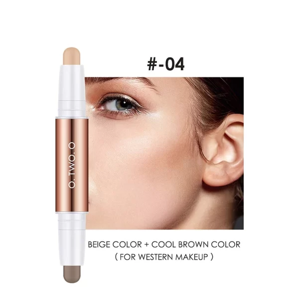 Finishing Stick - Dual Color Finishing Stick, Highlighter and Concealer Stick, Long Lasting and Waterproof - Image 8
