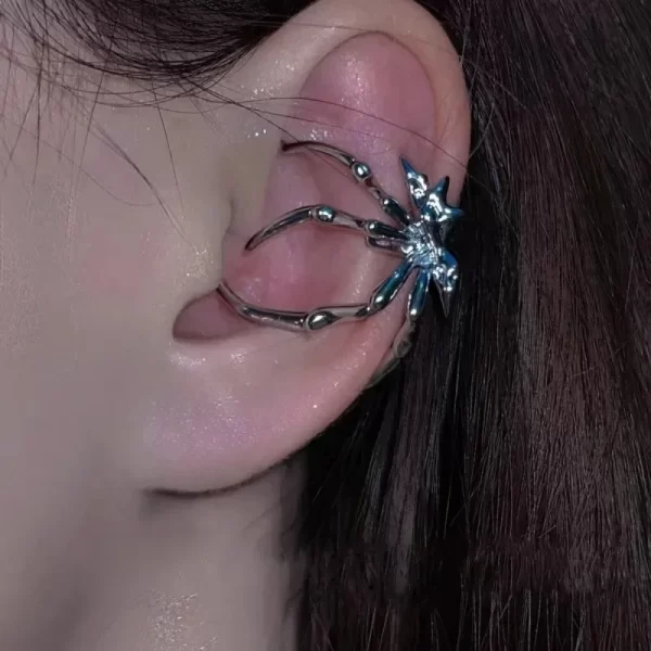 Gothic Punk Dark Style Women's Spider Designer Women's Ear Cuff Fashion Club Party Ear Cuff For Women Fashion Jewelry 2024 New - Image 2