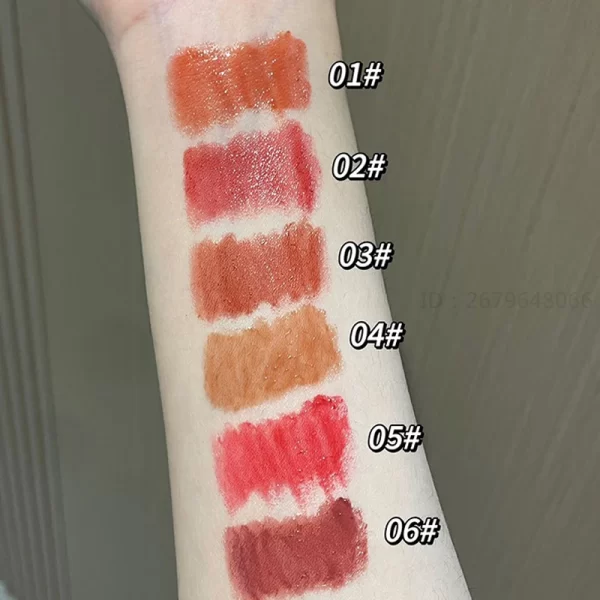 Heart Shape Lipstick Pen Mirror Glass Solid Lip Glaze Water Light Clear Oil Jelly Lip Gloss Korean Tint Makeup Girl Cosmetic - Image 3
