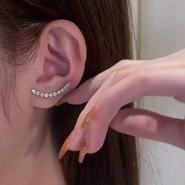 2023 Luxury Women's Earrings Rhinestone Fringe Hanging Zircon Earrings New Shiny Wedding Statement Party Jewelry Gifts - Image 5