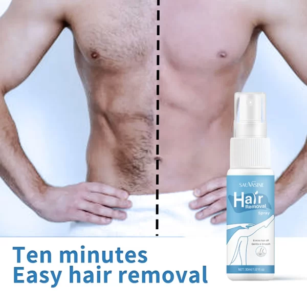 Pain Without Hair Removal Spray Woman Body Leg Privates Facial Hair Remover Men Hair Growth Inhibitors Mild Hair Removal 30ML - Image 4