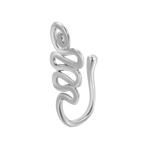 Shiny Crystal Rhinestone Hollow Heart Fake Piercing Nose Ring for Women Teens U-shaped Nose Clip Non-perforated Septum Jewelry - Image 27