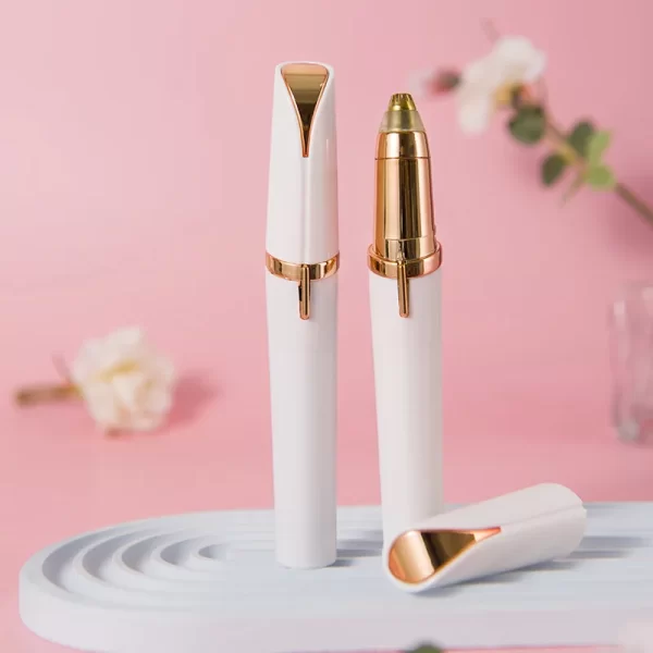 Electric Eyebrow Trimming Tool For Beginners Automatic Electric Eyebrow Trimmer Nose Hair Shaving Brush Scraper 1pc - Image 2