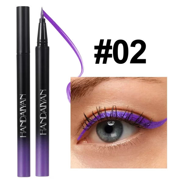 Diamond Shiny Eye Liner Eyeshadow Waterproof Quick-dry Silver Gold Metellic Pearlescent Liquid Eyeliner Silkworm Brighten Makeup - Image 16
