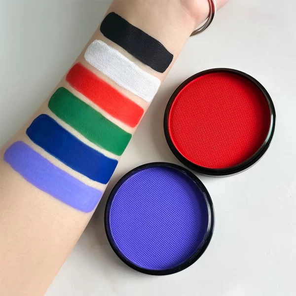 30G Water Solubility Monochromatic Body Paint Black And White Makeup Face Paint Halloween Party Waterproof Makeup Body Painting - Image 3