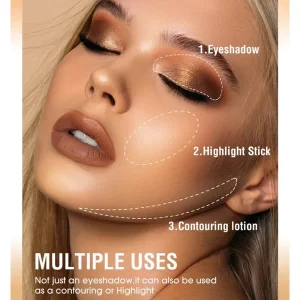 Glitter Brown Eyeshadow Pen Smoky Eyes Makeup Long Lasting Shimmer Matte Lying Silkworm Eyeshadow Pencil Highlighter Stick 1pc