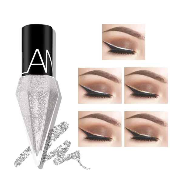 Diamond Shining Eyeliner Durable Waterproof and Sweat-proof 5-color Liquid Eye Shadow Maquillage Professional Makeup Tools - Image 3