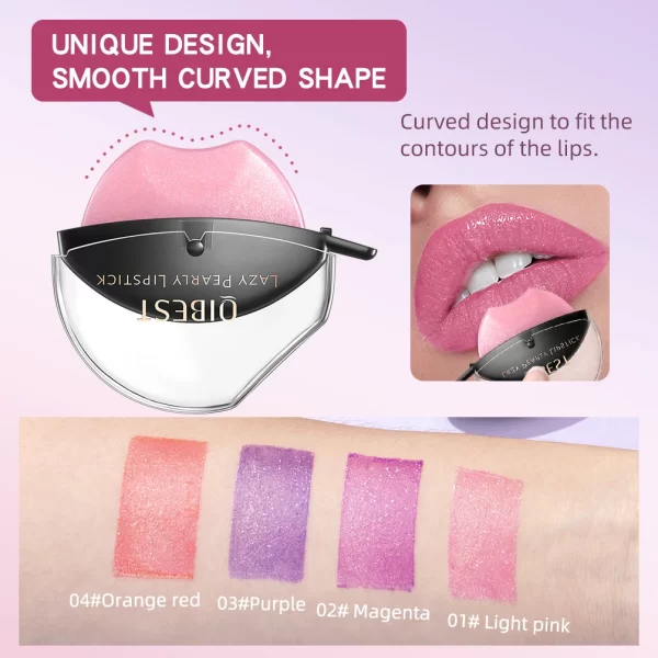 QIBEST Magic Lipstick Color Changing Long Lasting Lip-shaped Nude Lip Stick Lip Plumper Kawaii Makeup Girl Cute Cosmetics Tint - Image 5