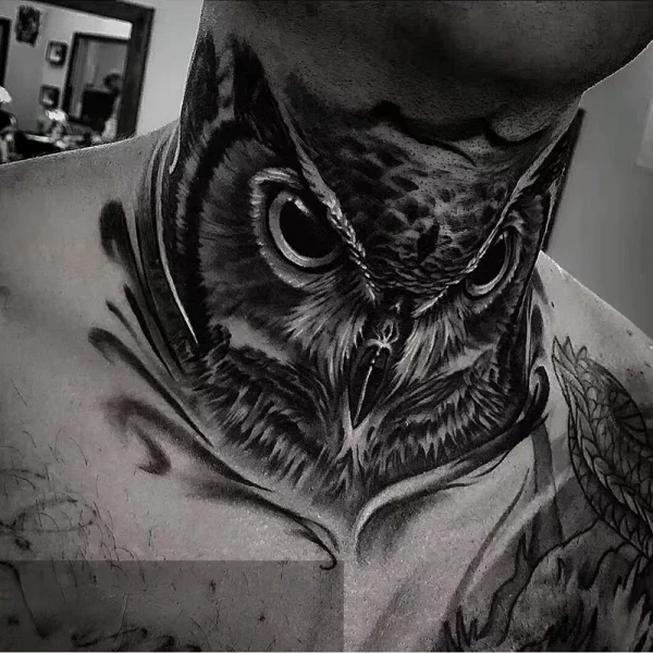 4pc/Set Dark Skull Owl Neck Waterproof Tatouage Temporaire Stickers Praying Hands Temporary Fake Tattoos Cool Men Women Adesivos - Image 5