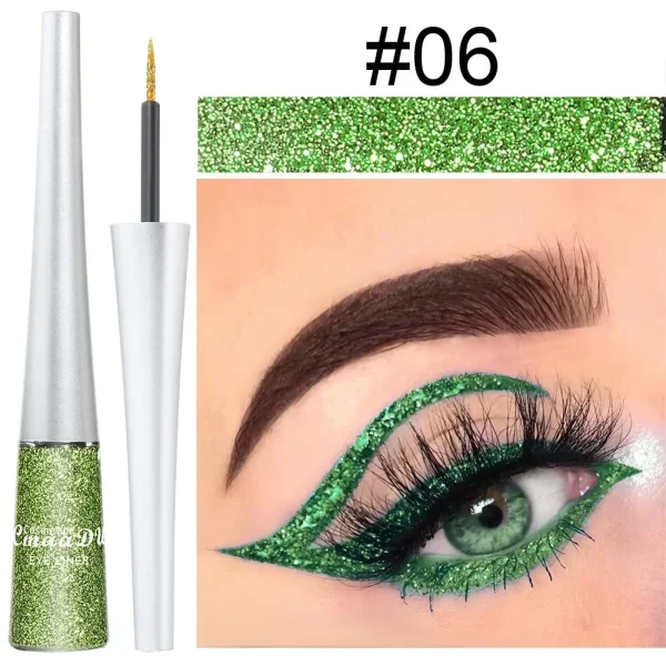 Glitter Liquid Eyeliner Pen Pearlescent Sequins Diamond Bright Shining Eyeliner Waterproof Lasting Eye Shadow Women Cosmetics - Image 14