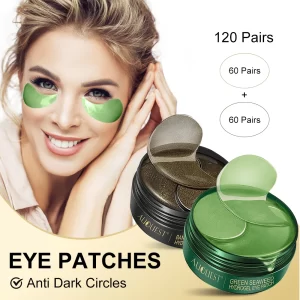 60pcs Seaweed Crystal Eye Mask Patches Hyaluronic Moisturizing Anti Dark Circles Beauty Patches For Eye Masks Skin Care AUQUEST