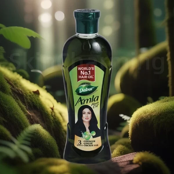 India Dab Amla ur HAIR OIL for Healthy Hair and Moisturized Scalp Indian Gooseberry Nourishing Black Smoothing Hair Oil 180ml - Image 3