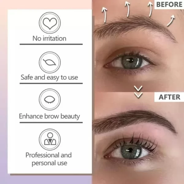 Semi Permanent Professional Henna Eyebrow Hair Dye 15 Minute Fast Easy Dye Hair Dye Eyebrow Hair Dye Cosmetics Gel Eyelash Set - Image 4