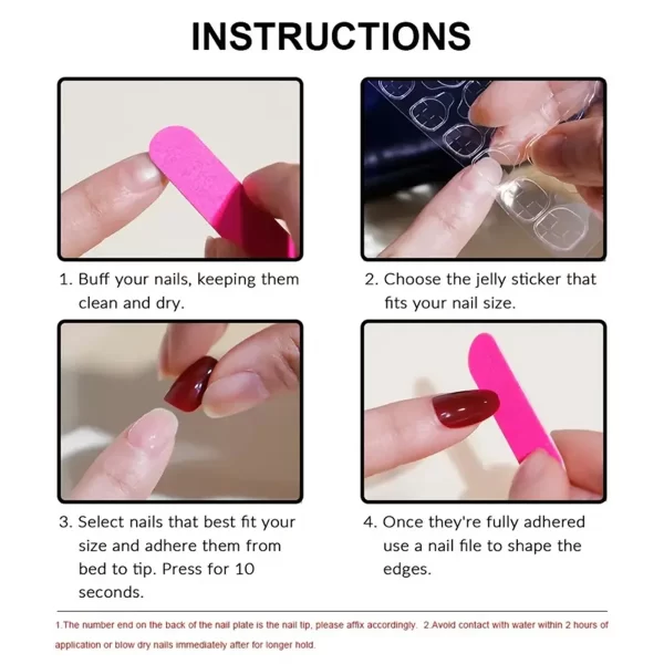 Wine Red Fake Nail Tips Long Pointed Head Glossy Press on Nails Wearable Full Cover INS Gradient Color False Nail Tips 24pcs - Image 6