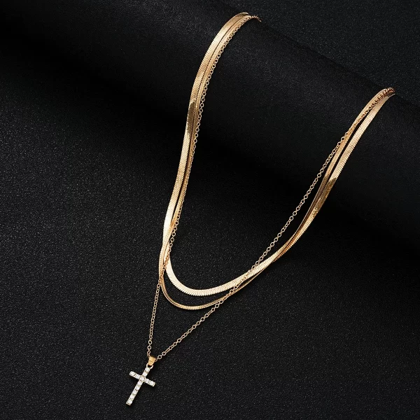 9 Pcs Simple Choker Necklaces for Women Fashion Love Heart Star Pendant Layered Necklace Jewelry Gift European and American 2024 - Image 13