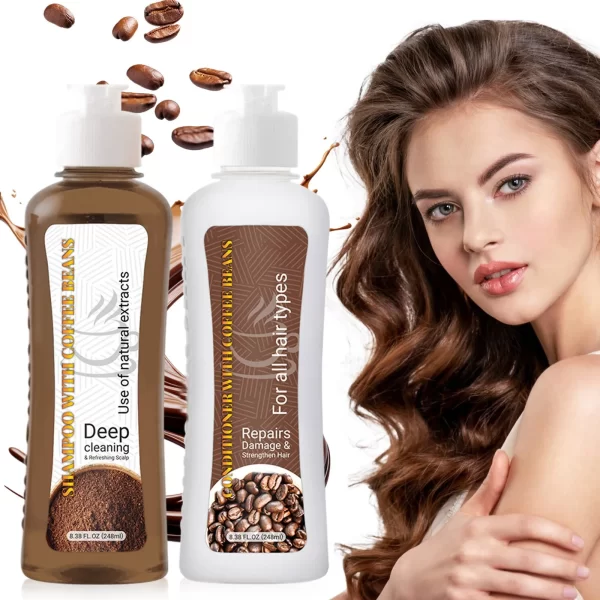 Shampoo Set Gentle Natural Promotes Hair Growth Nourishes Scalp Moisturizing Oil Control Shampoo Moisturizing Conditioner Set - Image 4