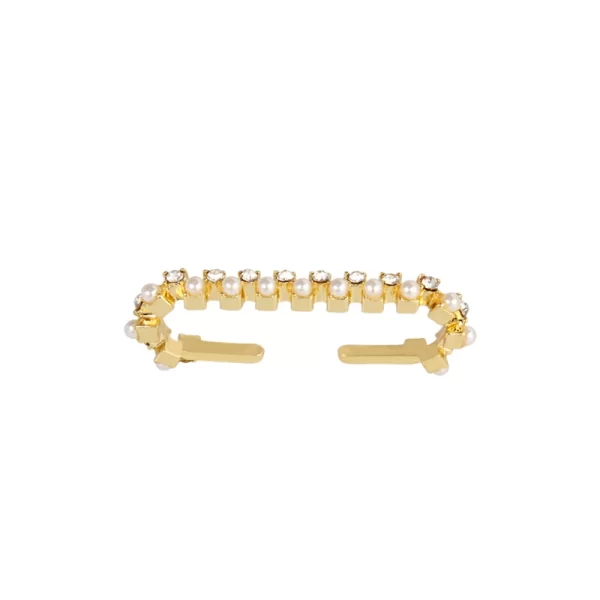 Welback Clips Earrings Without Pierced Ear Clip For Women Alloy Colorful Glass Drill Trendy Long Cuff Earrings Jewelry Gift - Image 10