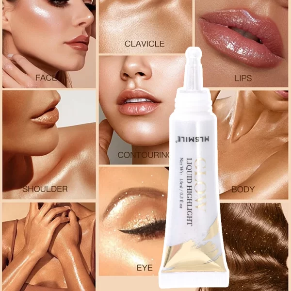 Diamond Glitter Highlighter Liquid Pearlescent Waterproof longlasting Brightening Liquid Highlighter Stick Eyes Makeup Cosmetics - Image 3
